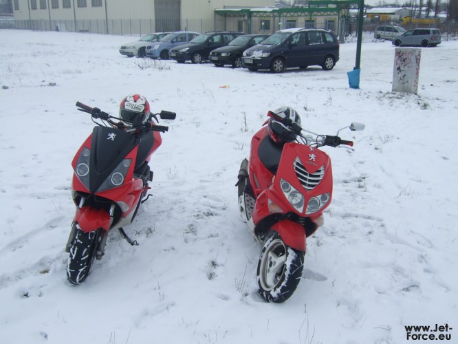 Roller im Schnee