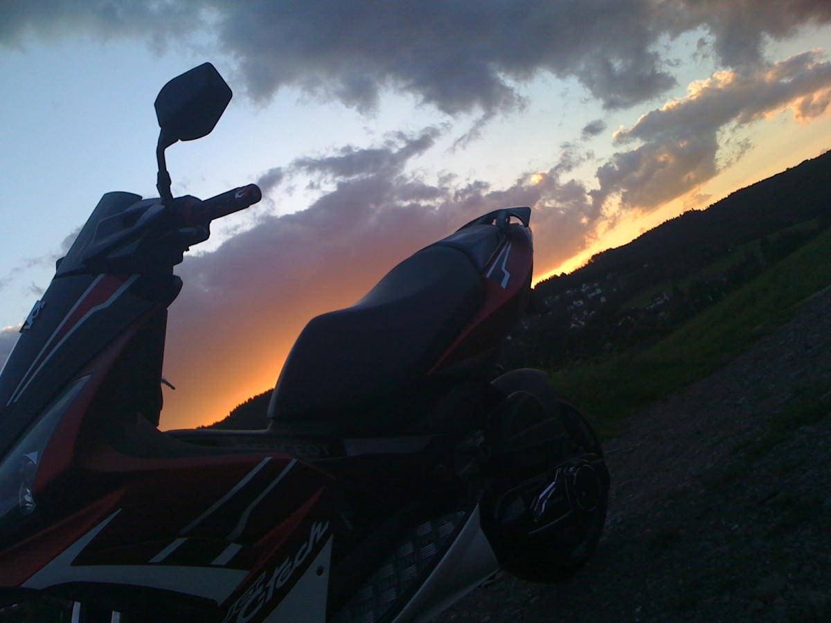 When the sun goes  down ;D
