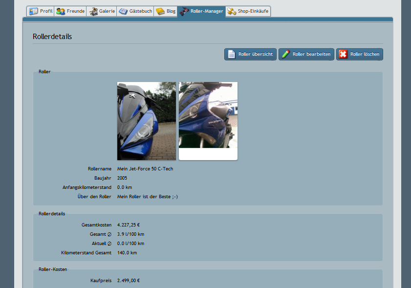 Jet-Force.eu Rollerprofil(e) / Rollermanager