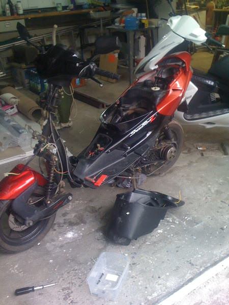 Roller mit unfallschaden