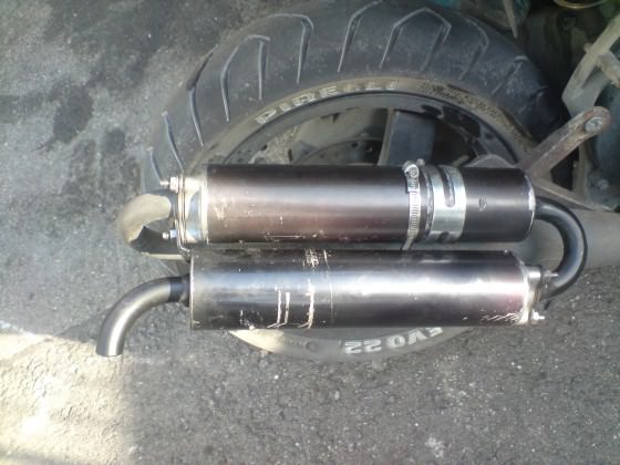 Technicgas Doppel Endschldämfper Eigenbau....