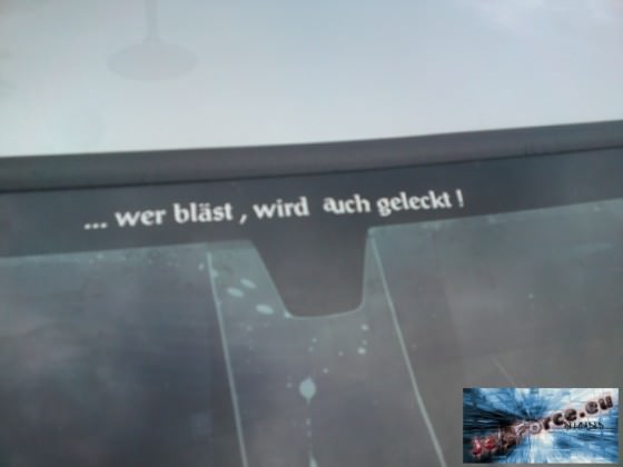 Gestern in Herford auf der Windschutzscheibe von nem BMW xD