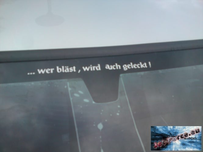 Gestern in Herford auf der Windschutzscheibe von nem BMW xD