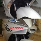 Angel Eyes, Chrom Scheinwerfer mit Xenon Brine, Blinkergläser und Rücklichtgläser im "Ice-Style"
