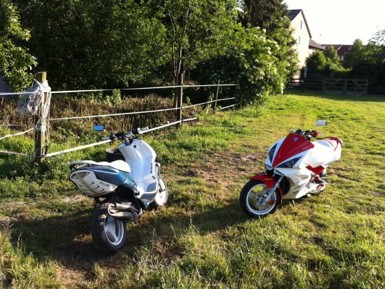 Mit einem freund bei uns inner Wiese gechillt ;)
