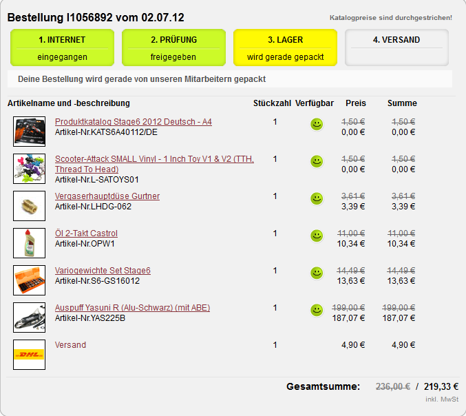 Ja man ne kleine Bestellung gemacht :) Ich kanns kaum erwarten!!!