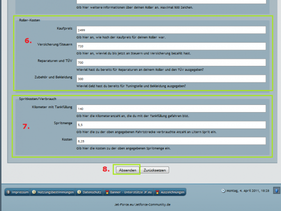 Jet-Force.eu Rollerprofil(e) / Rollermanager