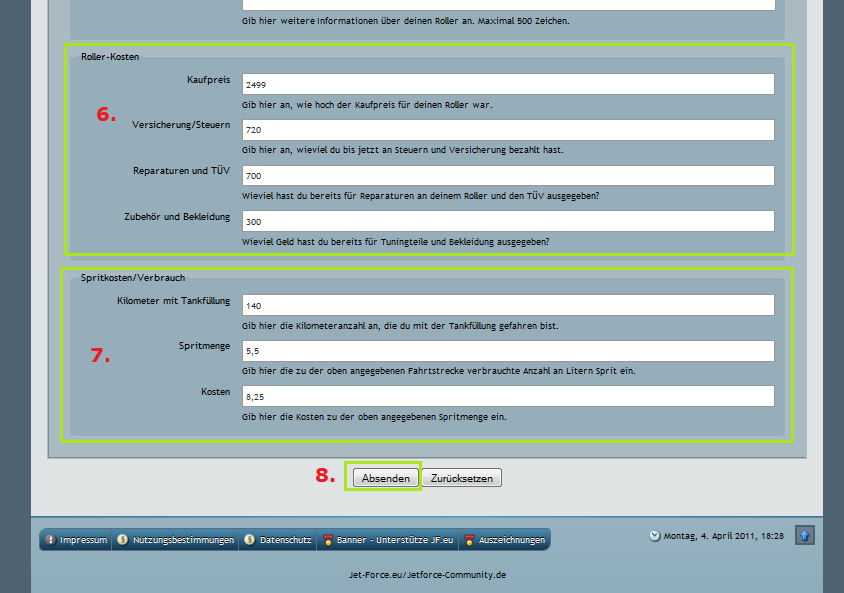 Jet-Force.eu Rollerprofil(e) / Rollermanager