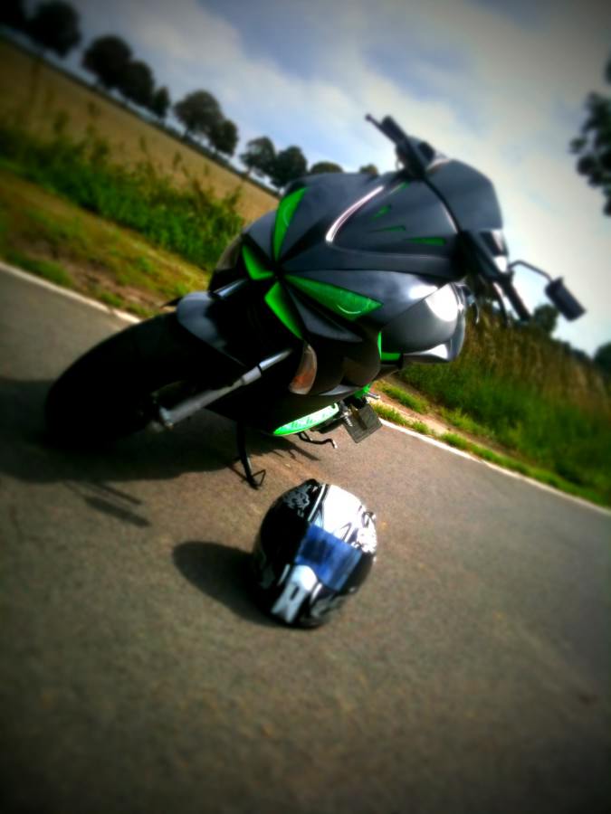 black & green