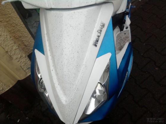heute bb drangemacht un racing buchstaben auf dioe front