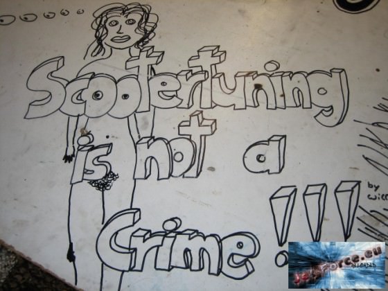 Scootertuning is NOT a crime