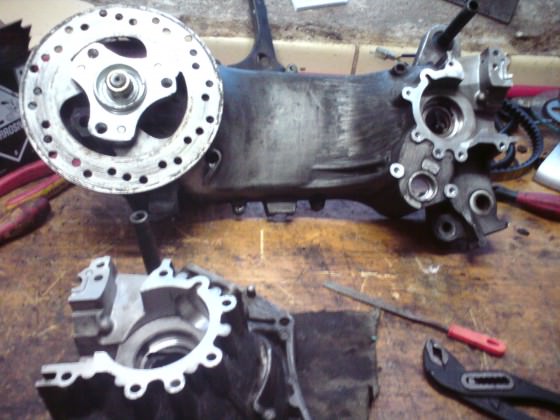kompletten Motorblock zerllegt^^