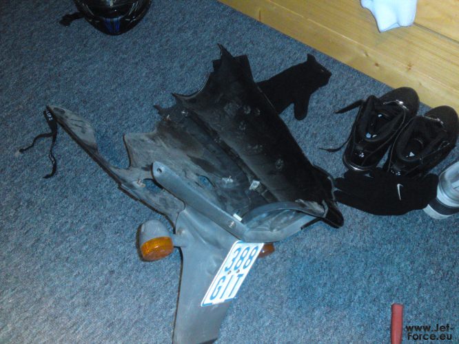 altes heck vom unfall