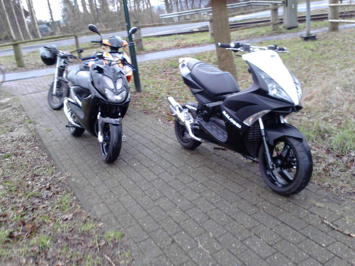 mit freunde am heizen