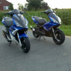 Mit nem freund unterwegs.