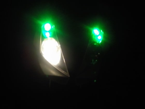 grüne Standlichter
