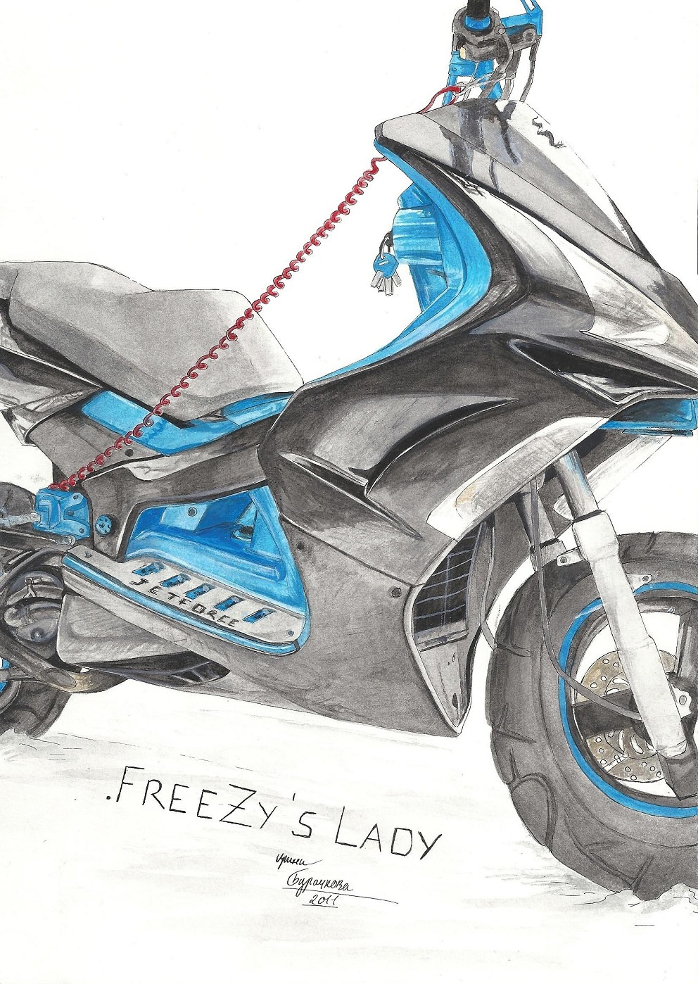 .FreeZy's Lady / Zeichnung