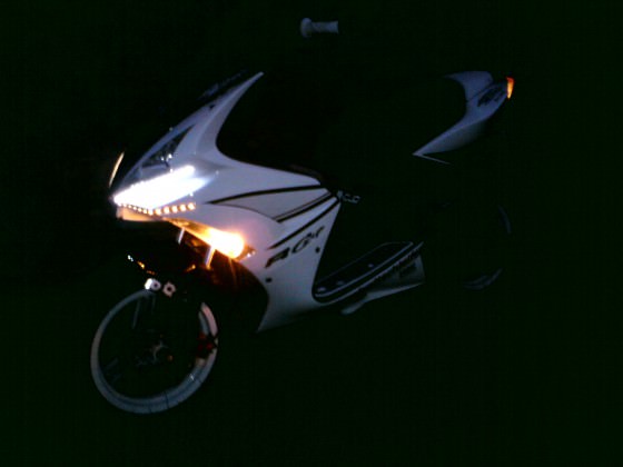 Der Scooter m.LED Blinker