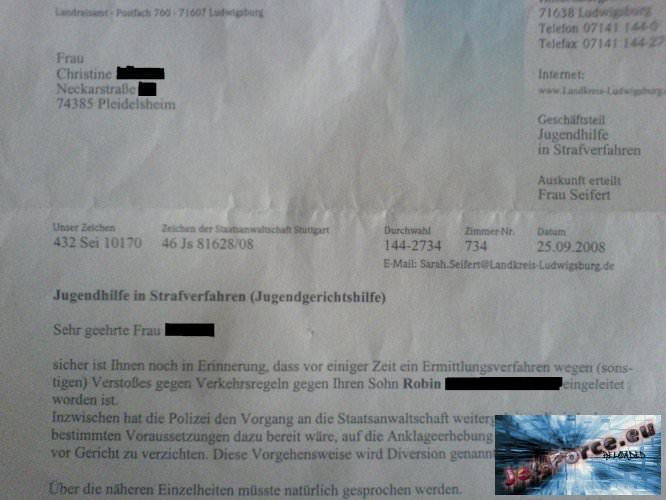 Des erste mal angehalten von den bulle