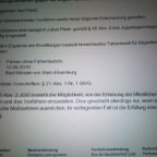 Post von der Staatsanwaltschaft :D