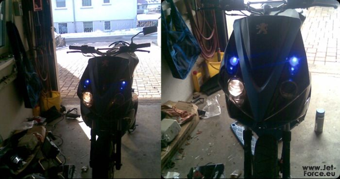 rechts Xenon links ori licht
