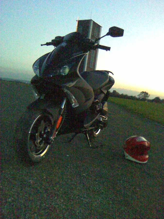 Mein Roller am ersten Tag ^^