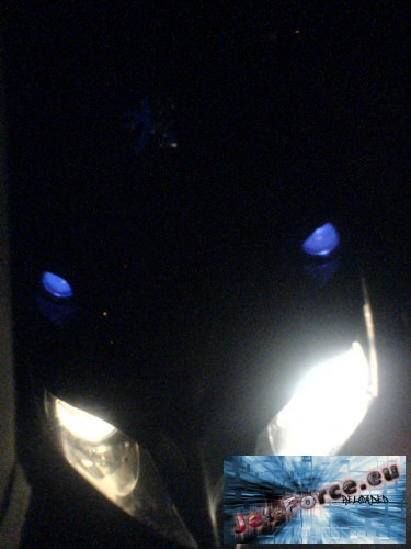 Blaue standlichter