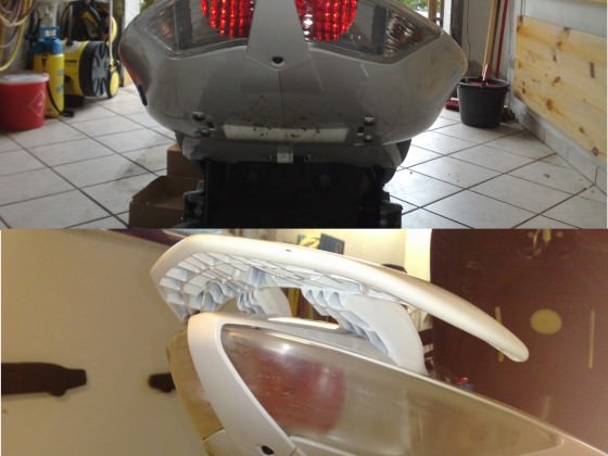 Angel Eyes, Chrom Scheinwerfer mit Xenon Brine, Blinkergläser und Rücklichtgläser im "Ice-Style"