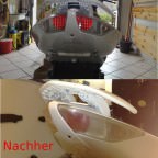 Angel Eyes, Chrom Scheinwerfer mit Xenon Brine, Blinkergläser und Rücklichtgläser im "Ice-Style"