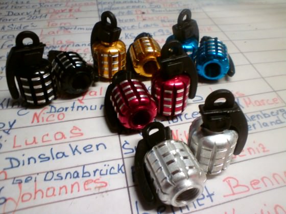 5 x 2 Ventielkappen