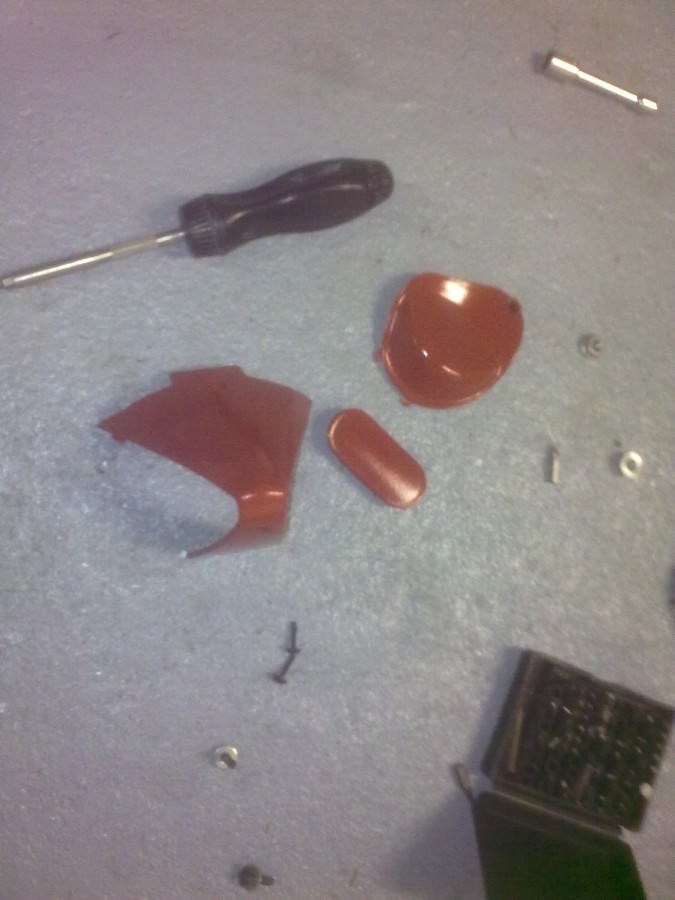 Gelackt selber 1. mal xD Rot Und Schwarz matt