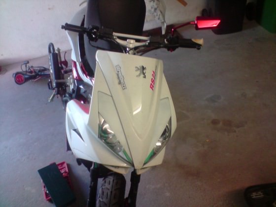 Lackierten Scheinis von Ice-Blade Neues Front3eck bekomm ich auch noch und en booster rocket schutzblech anpasse