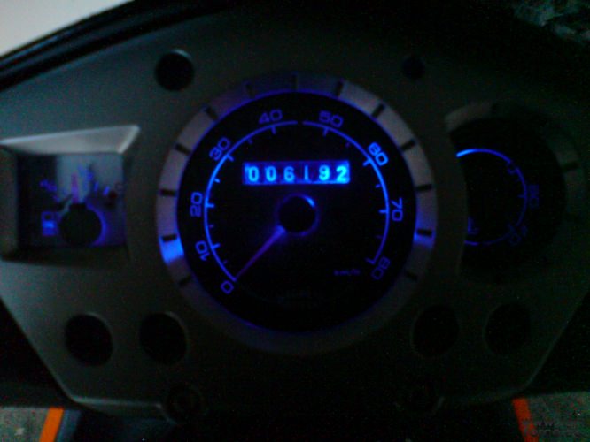 Blaue Tacho Beleuchtung