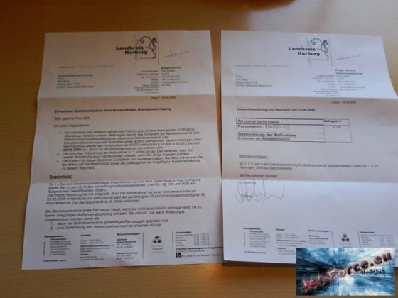 Post bekommen :D da steht aber i-wie nix von anzeige ..??
