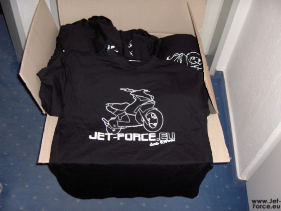 Die Jet-Force.eu T-Shirts sind da