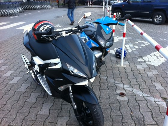 mit nen kollegen :P