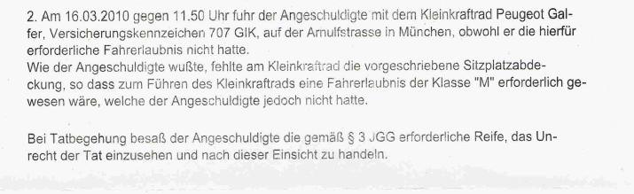 ANKLAGE VOR GERICHT