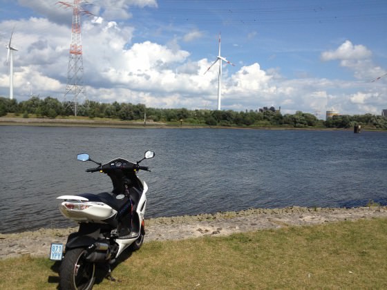 Durch Feldwege und an die Weser :D
