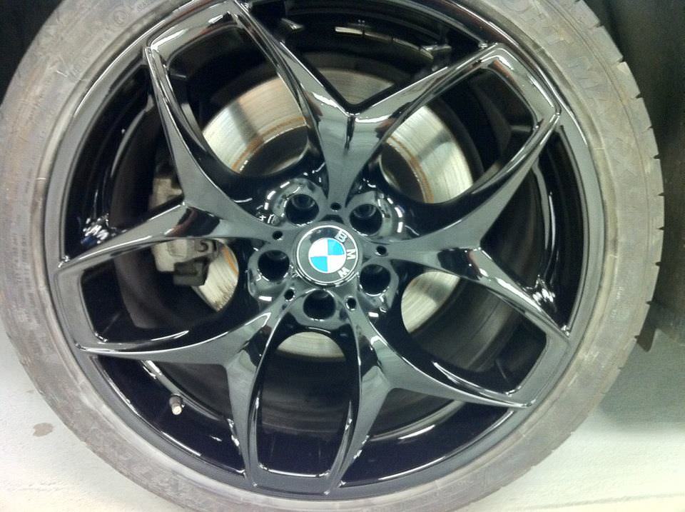 Frisch lackierte X6 Felgen ;)