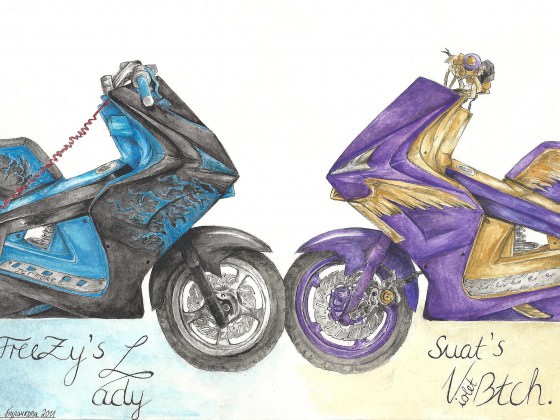 .FreeZy's Lady - Suat's VioletBtch / Zeichnung