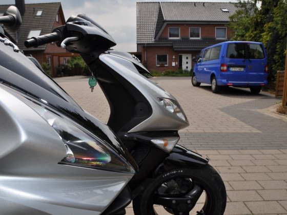 Mein Scoot mit Freunden