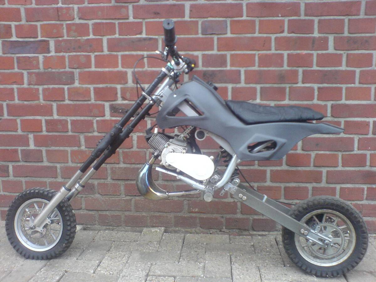 Umgebautes Dirtebike