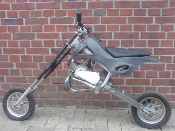 Umgebautes Dirtebike