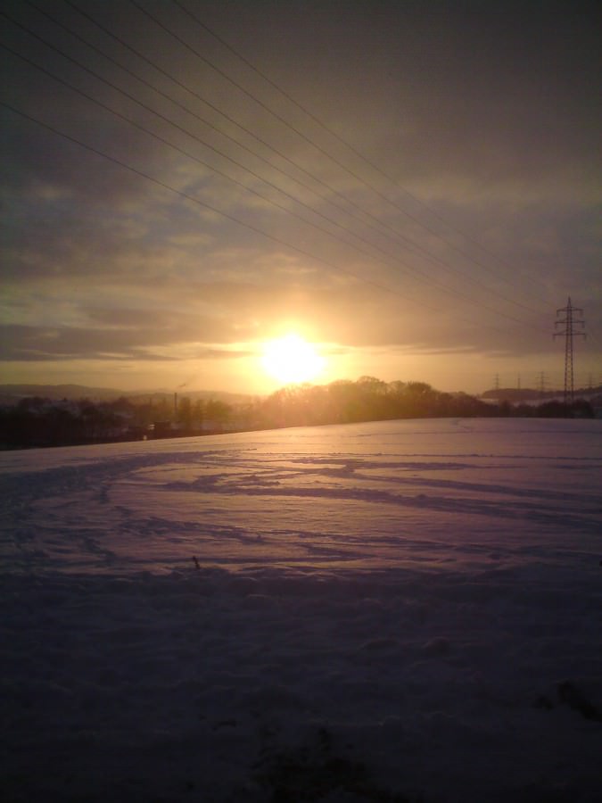 Sonnenuntergang am Sa.18.12.2o1o in Witten/ NRW