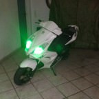 Angel Eyes, Chrom Scheinwerfer mit Xenon Brine, Blinkergläser und Rücklichtgläser im "Ice-Style"