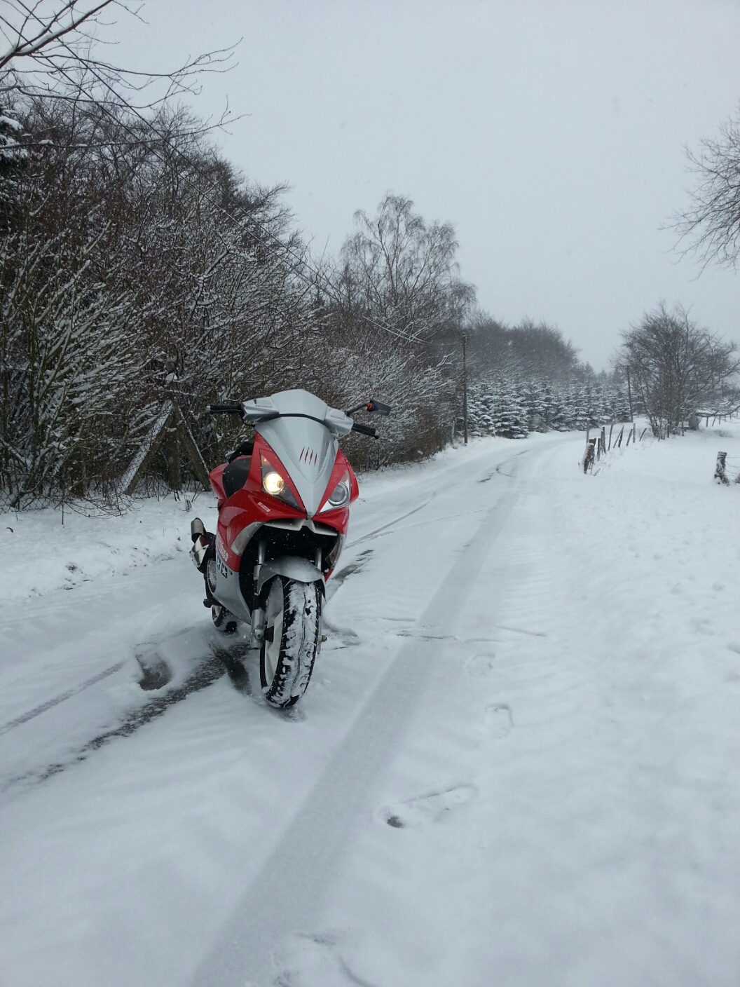 Welcome back snow ._.