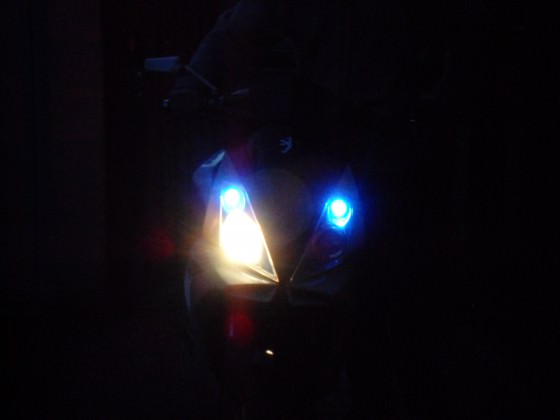 blaue standlichter