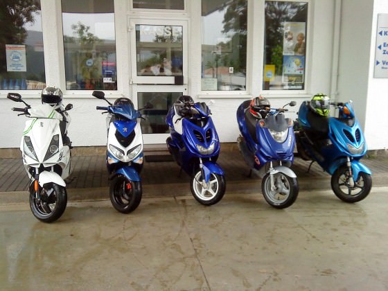 Kleiner scootertreff