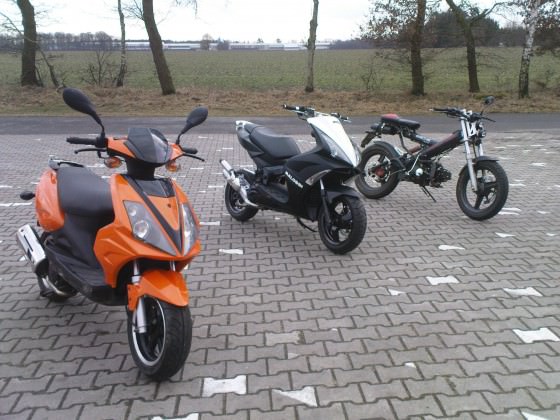 Mit Jungs bisschen fahrn.