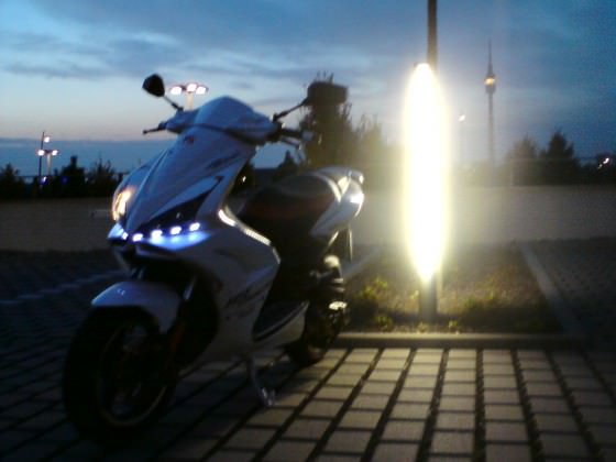 Der Scooter am Abend